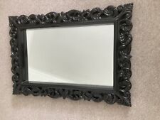 mirror black frame large for sale  COLCHESTER