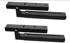 2 peças suporte de micro-ondas suporte dobrável suporte de parede preto 11,5 x 9,4 pol comprar usado  Enviando para Brazil