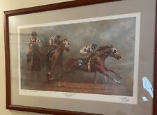 stone racing horse print fred for sale  Chesterfield