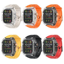 Capa Transparente + Pulseira de Silicone AP Mod Kit para Apple Watch Ultra 2 9 8 7 6 5 4 comprar usado  Enviando para Brazil