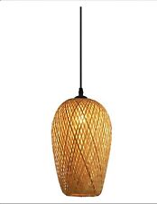 AOODU Bamboo Pendant Light Fixtures 1-light Handmade Woven Rattan Chandelier Cei for sale  Shipping to South Africa