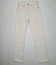 Białe jeansy levis 501 made in usa vintage lata 90 W29 L34 na sprzedaż  PL
