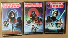 Gwiezdne wojny STAR WARS TRILOGY Video VHS 3 kasety The Empire Strikes Back ROTJ na sprzedaż  PL