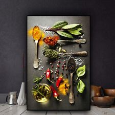 Pintura em tela de cozinha arte de parede comida quadro decoração para casa tela impressão arte pôster comprar usado  Enviando para Brazil