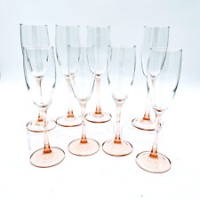 Taças de cristal flauta champanhe Luminarc hastes rosa rosa 8 5/8" - Conjunto de 8 comprar usado  Enviando para Brazil