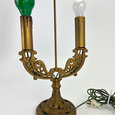 Usado, Lámpara de mesa candelabro francés de colección estilo imperio 20" pintada en oro metal segunda mano  Embacar hacia Argentina