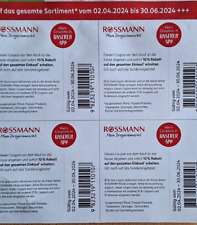 Rossmann gutscheine coupons gebraucht kaufen  Deutschland