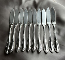 Zepter Edelstahl Stainless 18/10 Seafood Fish Knives Set of 10 Italy for sale  Shipping to South Africa