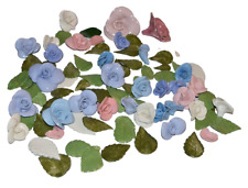 Leaf Rose flowers petals craft summer garden ceramic replacement pc lot for sale  Shipping to South Africa