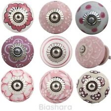 Pink door knobs for sale  Shipping to Ireland