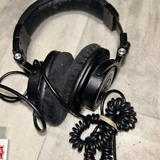 Fones de ouvido Audio-Technica ATH-M50 monitor de isolamento de som com fio preto ~ TESTADO!, usado comprar usado  Enviando para Brazil
