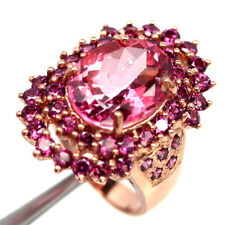 Edelstein Pink Mystic Topas & Rhodolit Granat Schmuck Ring 925 Silber Größe 6.25, usado comprar usado  Enviando para Brazil