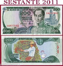Colombia 200 pesos usato  Toritto