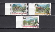  Liechtenstein 1997 Sceny wiejskie  1152‑1154  z przywieszką used na sprzedaż  PL