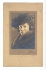 SILVER GELATIN ART PHOTO PORTRAIT HELEN NEWTON IN FASHIONABLE FUR SIGNED 1922 for sale  Shipping to South Africa