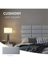 Art3D Peel and Stick Headboard for King, Full and Queen in Grey, Pack of 12 Pane for sale  Shipping to South Africa