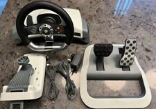 Official Microsoft Xbox 360 Wireless Steering Wheel + Pedals, Forced Feedback for sale  Shipping to South Africa