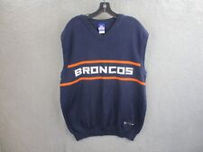 Antigo Denver Broncos Colete Suéter Masculino Extra Grande Azul Reebok NFL Futebol Anos 90 comprar usado  Enviando para Brazil