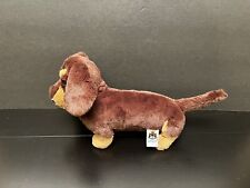 Jellycat Otto Dachshund Dog Plush Sausage Dark Brown Tan Stuffed Puppy Medium for sale  Shipping to South Africa
