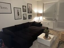 Schwarze couchgarnitur form gebraucht kaufen  Leipzig