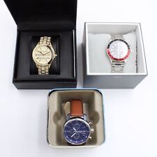 Lote de 3 relógios de pulso Fossil Fenmore, Timex Waterbury e JBW Cristal 39 comprar usado  Enviando para Brazil