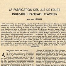 Fabrication jus fruits d'occasion  Quimper