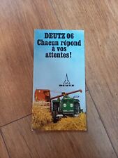 brochure document PROSPECTUS TRACTEUR tractor DEUTZ FAHR, usado comprar usado  Enviando para Brazil