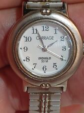 Reloj de cuarzo Carriage by Timex índiglo para mujer con pulsera de acero inoxidable , usado segunda mano  Embacar hacia Argentina