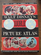Usado, Walt Disney's World Picture Atlas - Raro Vintage 1967 Pessoas Lugares Animais Mapas comprar usado  Enviando para Brazil