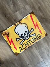 German danger sign for sale  Shipping to Ireland