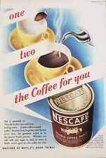 1951 Nestle's Nescafe Coffee Goodness Sealed In Vintage Print Ad for sale  Shipping to South Africa