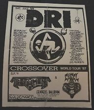 DRI 1987 Crossover Tour Testament Excel Guardabarros Salón Original segunda mano  Embacar hacia Argentina