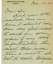 RARO! Carta escrita a mano "bajo-barítono" William Warfield segunda mano  Embacar hacia Mexico