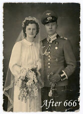 Foto Photo WW 2 Schones Portrait Soldat Wehrmacht mit Sabel und Order tweedehands  verschepen naar Netherlands