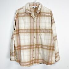 Camisa Old Navy Feminina Tamanho Grande Bronzeado Rosa Botão Para Cima Blusa Namorado Ajuste Flanela comprar usado  Enviando para Brazil