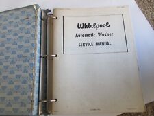Whirlpool Automatic Washing Machine Dealer Service Manuals 1940's-1960's Binder for sale  Shipping to South Africa