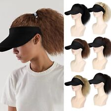 Cola de caballo = Gorra con peluca sintética para cabello sombrero ondulado rizado con pelucas para el cabello segunda mano  Embacar hacia Argentina