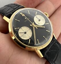 Relógio masculino ZENITH OURO 18K CRONÓGRAFO BICOMPAX MANUAL CAL 146D VINTAGE 35mm, usado comprar usado  Enviando para Brazil