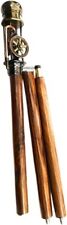 Bengala de madeira antiga de latão com cabo de motor - bengala de madeira unissex, usado comprar usado  Enviando para Brazil