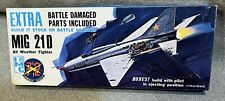 Vintage 1969 IMC MIG 21D Model Kit 1/72 SCALE Battle Damaged Parts Included, used for sale  Shipping to South Africa