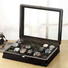 Reloj de madera 18 ranuras caja reloj de pulsera exhibición almacenamiento caja estuche reloj segunda mano  Embacar hacia Mexico