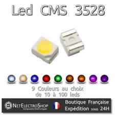 Leds CMS SMD 3528 Haute Luminosité PLCC-2, Choix 9 couleurs, 10 à 100 leds comprar usado  Enviando para Brazil