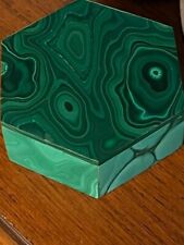 Hexagon malachite trinket for sale  Pawcatuck