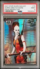 2021 Star Wars Galaxy Aurra Sing Tatooine Prism Refractor 30/75 PSA9 for sale  Shipping to South Africa