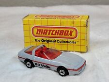 Matchbox Superfast 1983 Corvette Silver Red interior  Targa Top w/ Box for sale  Shipping to South Africa