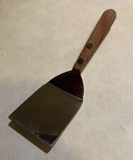 Vtg Burns Mini 7” Spatula Stainless Utensil Server Wood Handle Syracuse, NY USA for sale  Shipping to South Africa