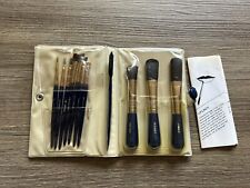 Vintage Brandon Makeup Cosmetic Brush Applicator Set In Vinyl Case for sale  Shipping to South Africa
