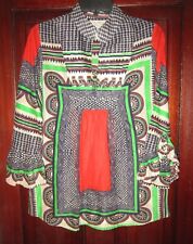 Blusa Fine Garments By Bell 0 XS estampa étnica paisley popover babado, usado comprar usado  Enviando para Brazil