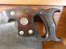 Vintage Disston D115 Saw 12 TPI Fine Tooth Panel Handsaw Victory Rosewood Handle for sale  Shipping to South Africa