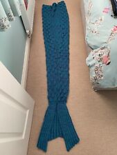 Knitted blue mermaid for sale  YEOVIL
